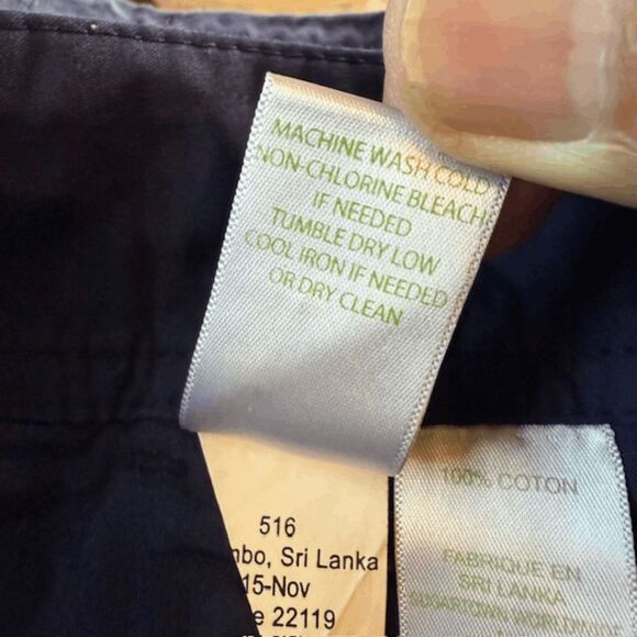 Lilly Pulitzer Women's Cotton Textured Chevron Callahan Shorts Navy Blue Size 6 - Picture 10 of 13